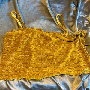 Mustard Yellow Cropped Tank